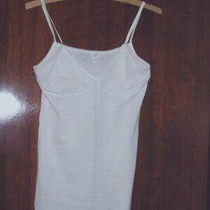 VP Womens Stretch Spaghetti Strap CAMISOLE TOP White Sz4 EU Medium US 26" L K